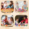 PushGoGo Kids Silicone Building Blocks, Age3+, 36PCS, Puzzle Senses, Stimulate Creativity, Imagination, Montessori Stacking Rocks Toys