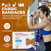 Flexible Fabric Bandages - Flex Fabric Adhesive Bandages Finger-Tip Bandages for Finger Care and to Protect Wounds from Infection - (100 Count Box)