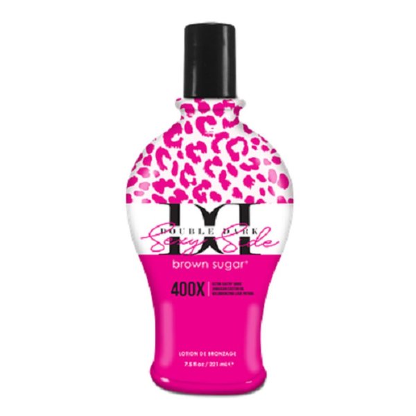 Tan Asz U Double Dark Sexy Side 400x tanning lotion, 7.5 Fl Oz (Pack of 1), Brown
