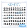 Lash Clusters 84 Pcs Cluster Lashes Eyelash Clusters DIY Cluster Eyelash Extensions Individual Lashes Thin Band & Soft (Frost,C-8-16mix)