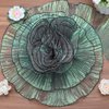 GORGECRAFT 10 Yards Ruffled Fabric Organza Trims Gradient Pleated Lotus Leaf Trim Lace Fabric Ribbon Tulle Border Retro Chiffon Trimmings Decorative Applique for Sewing Dress Costume Craft(Teal)