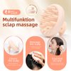 BEAUTLOHAS. One-Piece Silicone Scalp Massage Brush, Scalp Scrubber with Soft Silicone Scalp Massage Deep Cleansing, Relaxation & Hair Growth Soft, Durable, Gentle on Scalp,Wet Dry Hair Massager Brush