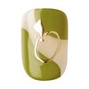 KISS imPRESS No Glue Mani Press On Nails, Design, Before Sunrise', Green, Short Size, Squoval Shape, Includes 30 Nails, Prep Pad, Instructions Sheet, 1 Manicure Stick, 1 Mini File