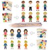 Funny Make a Face and Dress Up Stickers for Girls Boys,40pcs Make Your Own Mix and Match Sticker Sheets Art Craft Kit Toys,Including 2000+Repositionable Little Stickers