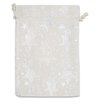 TheDisplayGuys For Your Modern Living 48pk - 4x6 Muslin Pouches with Drawstring - Presents, Party Favors, Samples (Silver Stars, Small)