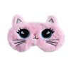 GOUWEIBA Sleeping Mask for Kids - 4 Pieces Plush Sleep Eye Cover Cute Eyeshade Birthday Christmas Gifts for Girls Teens Daughter Women (Cat)