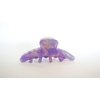 Generic Small purple marbled hair claw clip for fine, thin hair