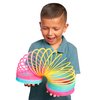 Just Play Slinky the Original Walking Spring Toy, 5-inch Diameter Plastic Rainbow Giant Slinky, Fidget Toy, Kids Toys for Ages 5 Up