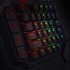 Redragon K585 DITI One-Handed RGB Mechanical Gaming Keyboard, 42 Keys Type-C Professional Gaming Keypad w/Upgraded Hot-Swappable Socket, 7 Onboard Macro Keys & Detachable Wrist Rest