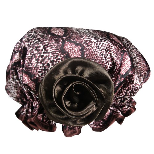 Kella Milla Stylish Satin Shower Cap - Snake Skin