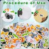 Qumenan 360 Pieces Animals Foam Stickers Animals Reward Stickers Adhesive Stickers for Kids for Arts Crafts Laptops Party Favors Decoration Home DIY Supplies