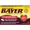 Genuine Bayer Aspirin 325mg Coated Tablets, #1 Doctor Recommended Aspirin Brand, Pain Reliever and Fever Reducer, 24 Count