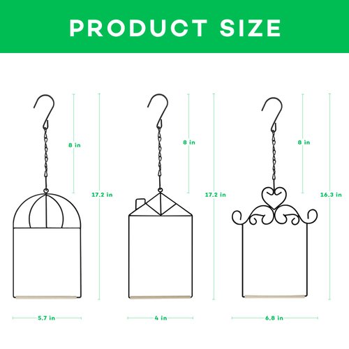 3 Pack Hummingbird Swing Hummingbird Perch Bird Swing Metal Frame Metal Frame Hummingbird Swing with Wooden Dowel Outdoor Bird Perch (3PK)