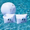 Coconut Float Rae Dunn x Water Wings & Beach Ball - Swim Kick Theme - Child Sized Inflatable Water Wings & Durable Water Toy - Child Floation Devices Perfect for Summer Parties & Swim Events