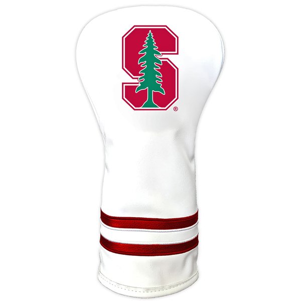 Team Golf NCAA Stanford Cardinal White Vintage Driver Head Cover White Vintage Driver Golf Club Headcover, Form Fitting Design, Retro Design & Superb Quality