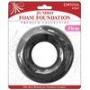 DONNA Round Firm Foam Foundation, Donut Hair Bun Maker, Ring Style Bun Maker Jumbo Size