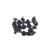 Gun Guy Gear - Open Back Screw Posts Black Finish 20 Pk Leathercraft & Kydex Holster Screw Posts (3/8")