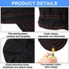 2 Pcs Welding Cap Flame Resistant Welders Caps Reversible Cotton Soft Short Crown Welders Hats with Elastic for Men Women Electrician(Black, Red)