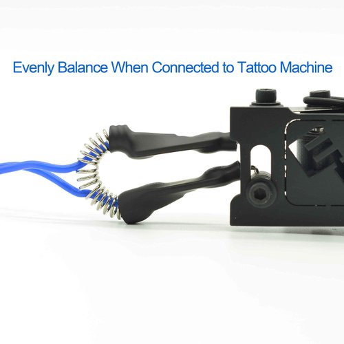 Element Tattoo Supply - Tattoo Clip Cord - Color Blue - Silicone - Flexable - Tattoo Station - Easy to Connect - 6 Feet Long