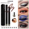 ElsaJolin brown Shadow stick Liner Pencil, Long Lasting Waterproof Eyeliner Pencil, Smudge Proof, Matte Finish and shimmering (# 07)