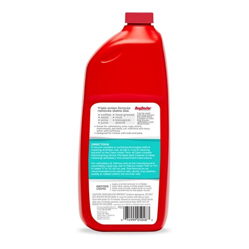 Rug Doctor Spot Upholstery Cleaner; Triple Action Concentrated Formula 32 oz., Oxy Cleaning Power, Deep Cleans, Deodorizes and Protects Upholstery & Soft Surfaces