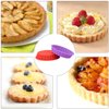 FUNBAKY Silicone Quiche Pan, Mini Pie Pan Non-stick Round Silicone Baking Molds 10 Packs