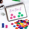 Coopay 1000 Pieces 1 Inch Bingo Chips Bulk, 10 Colors Bingo Markers for Math Practice, Plastic Learning Counters Disks Counting Discs, Poker Chips Game Tokens Kids Reward
