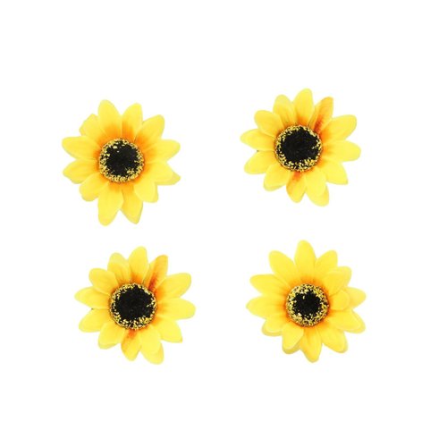 4pcs Sunflower Hair Clips Brooches for Women Girls, Sunflower Hairpins Alligator Hair Clips Hair ...