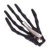 5 Pairs White and Black 3" Skeleton Hands Hair Clips Skull Bone Shape Hairpins Halloween Party Accessories