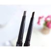 Magik 2 Pack Waterproof Eyebrow Pencil Retractable Slant Tip & Brush Double-ends Natural Hair-like Look (#4 Ash Gray)