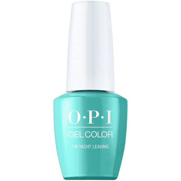 OPI GelColor, Opaque Crème Finish Green Gel Nail Polish, Up to 3 Weeks of Wear, High Shine & Smudge Proof, Cures in 30 sec, Summer 2023, Summer Make the Rules, I’m Yacht Leaving​, 0.5 fl oz