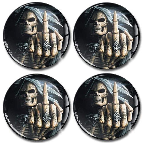 4 x 65mm 3D Stickers for Wheel Center Caps A 2565