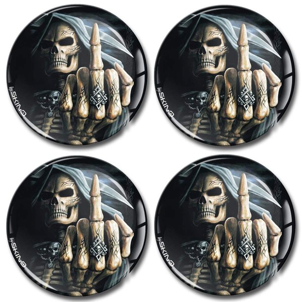 4 x 65mm 3D Stickers for Wheel Center Caps A 2565
