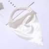 DINPREY Elastic Hair Scarf Headbands Silk Hair Bandanas Scarf Solid Head Kerchief Headbands with Clips for Women (8 Colors Set)