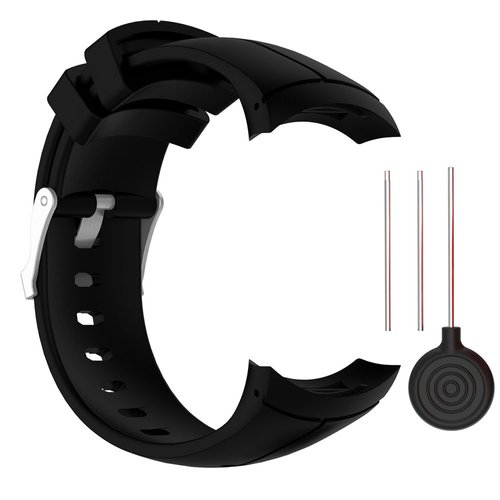 QGHXO Band for Suunto Spartan Ultra, Replacement Soft Silicone WristBand Strap with Metal Buckle for Suunto Spartan Ultra Watch
