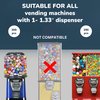 Capsule Vending Machine Round 250 pcs 1.1 inch - Gumball Machine Capsules Bulk Clear Container - Easter Basket Stuffers Birthday Gifts Pinata Stuffers DIY Craft Supplies - Clear Capsules Empty