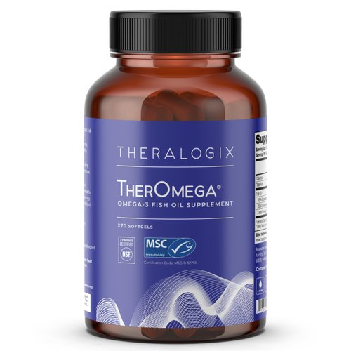 TherOmega Omega-3 Wild Alaskan Fish Oil | 270 Softgels | MSC, IFOS, & NSF Certified | 1,000mg Softgels (700mg of EPA & DHA) | Heart, Brain & Joint Support