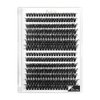 SIEQWIPEK Lash Extension DIY 280 Clusters Fluffy Lash Clusters Eyelash Extensiont, 9-16mm 60D 80D False Eyelash Individual Lashes for Self Use at Home
