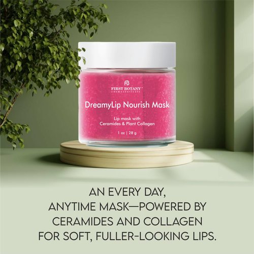 Lip Mask & Lip Balm - 2 in 1 Nourishing & Hydrating leave-on Overnight lip mask (pink)