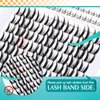 GEMERRY Lash Clusters with Bottom Lashes Fluffy Lash Extension Clusters 11-14mm Cluster Lashes Wispy Cluster Eyelash Extensions with 5-6mm Bottom Eyelashes DIY Eyelash Clusters for Self Use