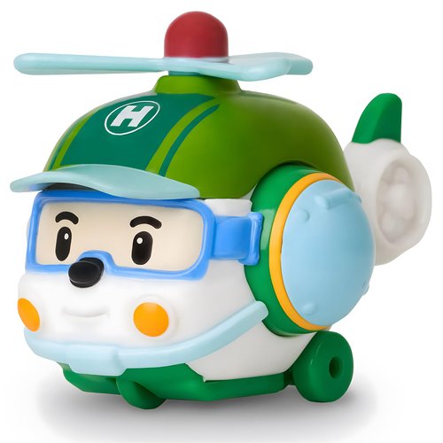 Robocar Poli, Helly DIE-CAST Metal Toy Cars, Helicopter Toys, Toddler Cartoon Emergency Vehicle Playset, Rescue Vehicles Toys Gift Toys for Age 1-5 Boys Girls