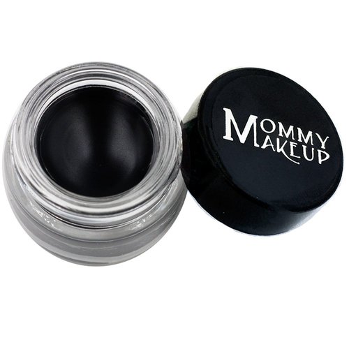 Mommy Makeup Waterproof Stay Put Gel Eyeliner Pot High Pigment, Long Lasting, 0.14 oz (Black Beauty)