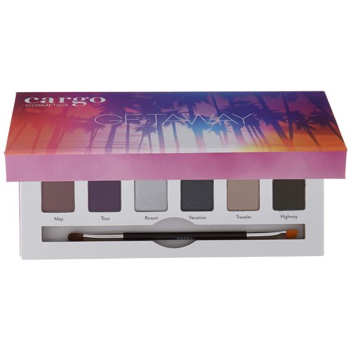 Cargo Cosmetics - High Pigment Eyeshadow Palette, Smudge-Proof, Transfer-Proof, Longwear, Crease-Proof, Getaway Eye Shadow Palette