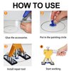 Paintless Dent Repair Kit - Bridge Dent Puller Kit, Accessories Include 30 Puller Tabs with 5 Hot Melt Glue and Scraper