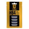 HeadBlade Men's HB4 Refill Shaving Razor Blades. Stainless Steel Blades for No Tugging or Pulling, Shave Less, Works for Face, Body, and Scalp (Pack of 1)