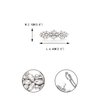 EVER FAITH Bridal Crystal Hair Barrette Clip for Women, Weadding Gorgeous Simulated Pearl Marquise Hair Accessories for Bride Bridesmaid Clear Silver-Tone