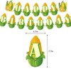 Corn Party Decorations Vegetable Corn Birthday Party Supplies Includes Corn Happy Birthday Banner Cake Topper Cupcake Toppers Balloons for Birthday Baby Shower Wedding Vegetable Party Decorations