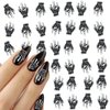 50Pcs Halloween Nail Charms Skeleton Hand Nail Charms 3D Nail Art Rhinestone Metal Nail Charms for Women Nail Art Supplies Accessories for Halloween Holiday Manicure Art Decoration Crafts