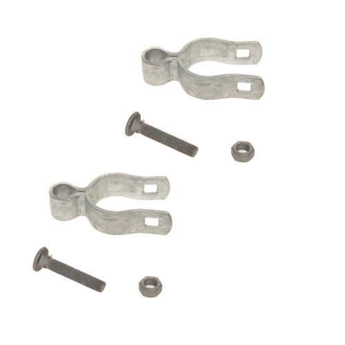 Dailydanny 2 Pack Chain Link Fence Frame Gate Post Female Hinge with Bolts and Nuts (1-5/8 Inch)