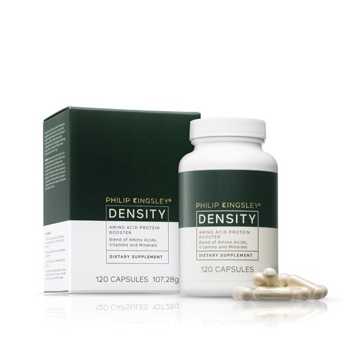 PHILIP KINGSLEY Density Amino Acid Protein Booster Supplements for Women and Men Healthy Hair Growth with Biotin, Vitamin C, Copper and Selenium, Vegan and Vegetarian-Friendly, 120 Capsules